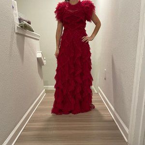 Elegant red dress